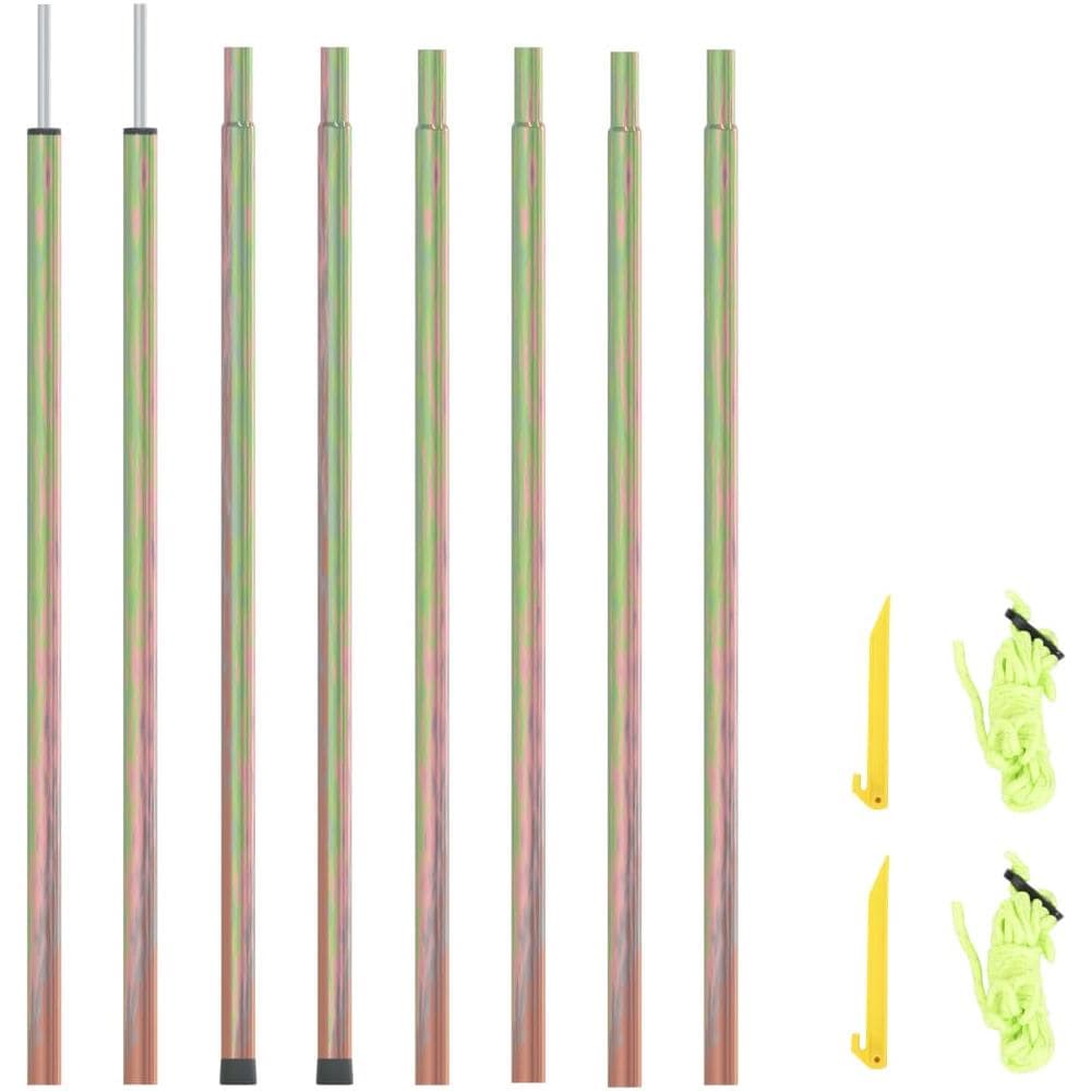 Aste Per Parasole A Vela 2 Pz 250 Cm Acciaio Zincato - Foto 1