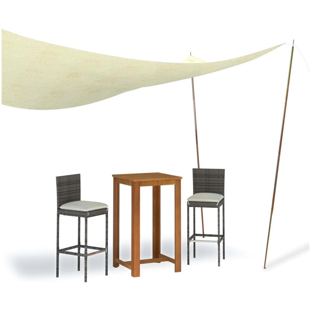 Aste Per Parasole A Vela 2 Pz 250 Cm Acciaio Zincato - Foto 2