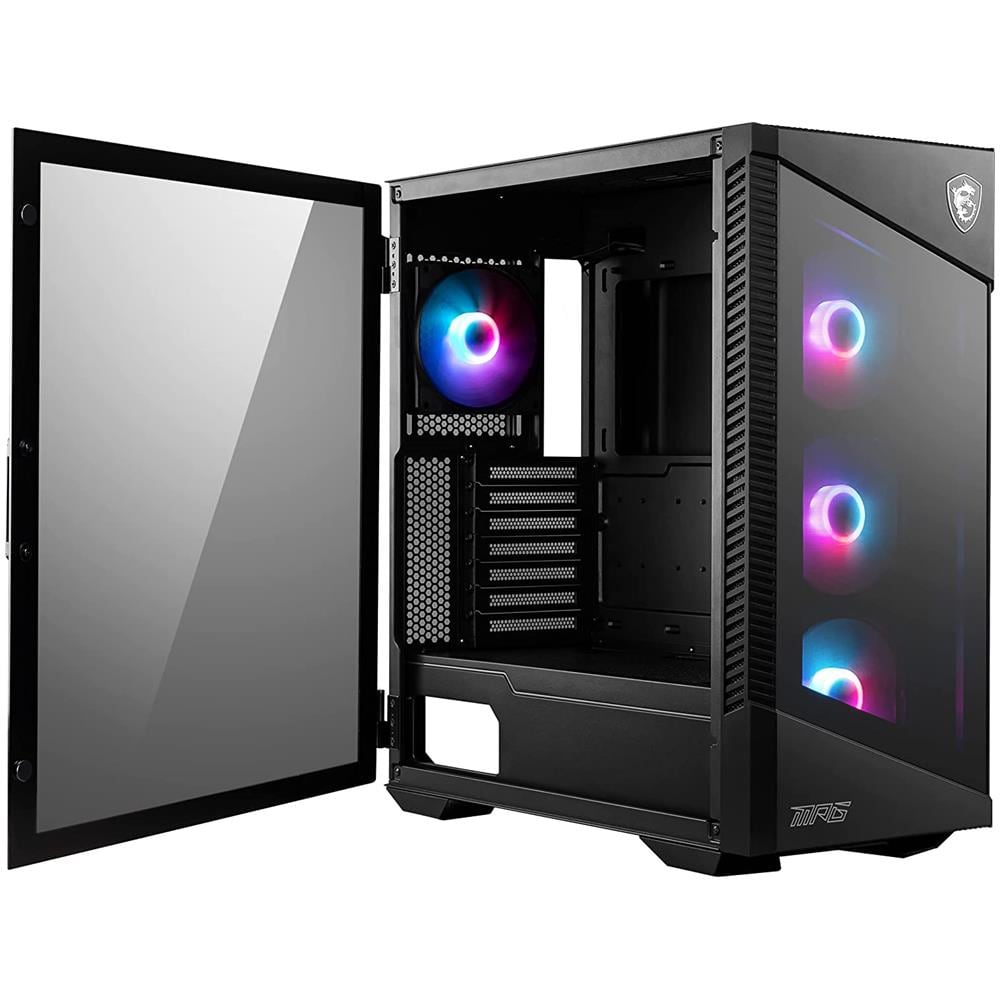 Case Velox 100r Middle Tower ATX 2 Porte USB 3.0 1 Porta 3.1 Colore Nero (Finestrato) - Foto 6