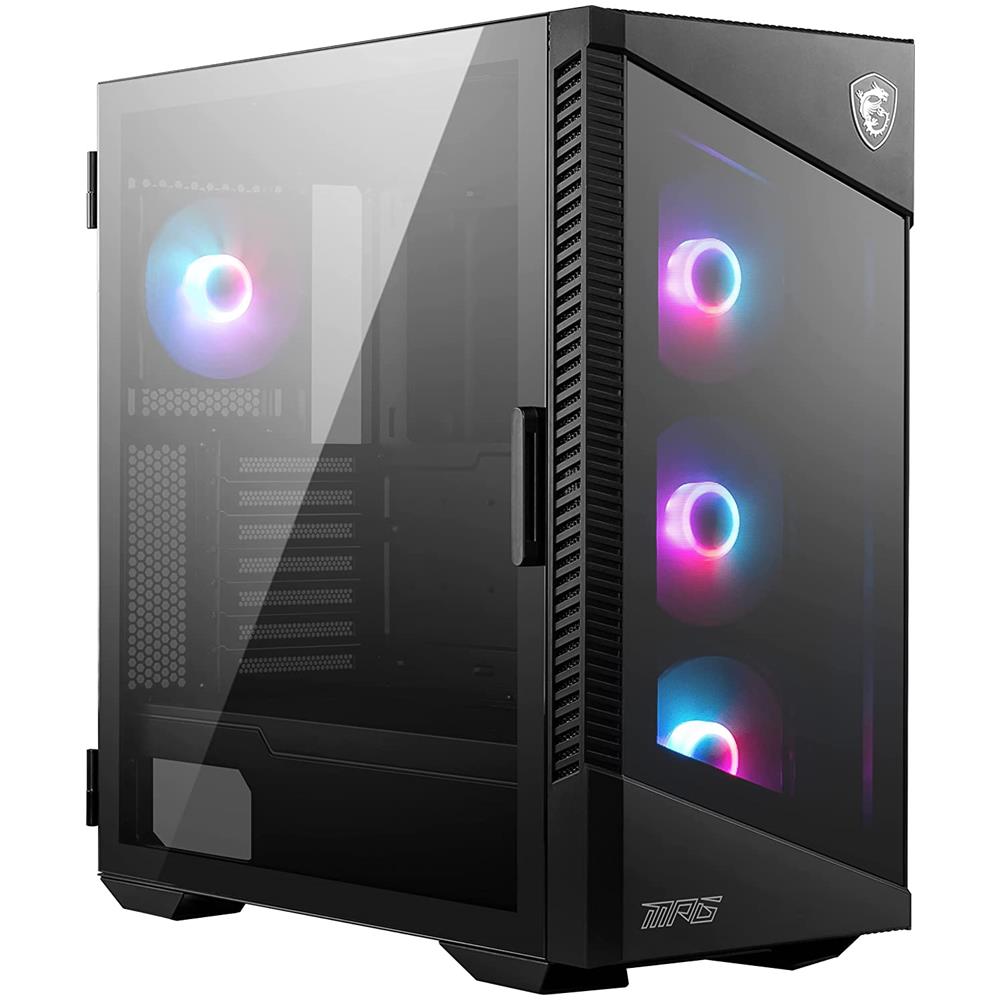 Case Velox 100r Middle Tower ATX 2 Porte USB 3.0 1 Porta 3.1 Colore Nero (Finestrato) - Foto 1