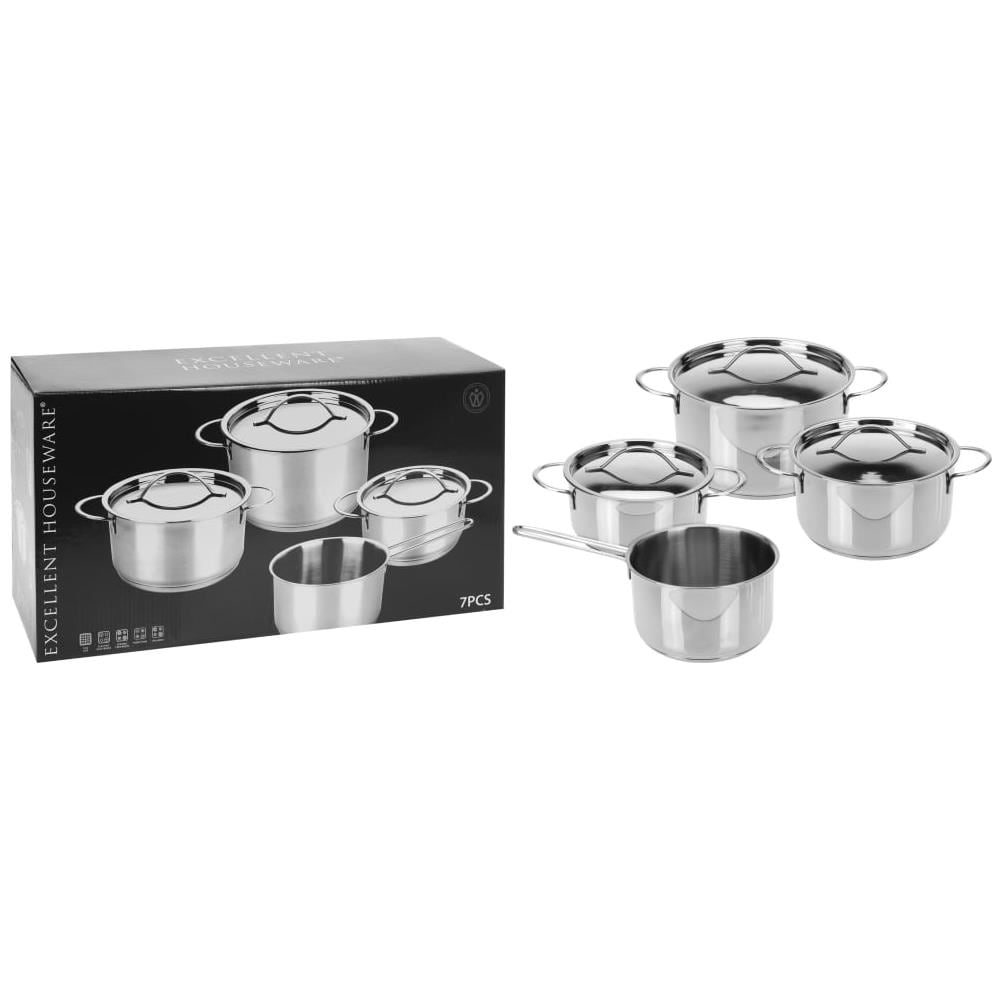 Set di Pentole 7 pz in Acciaio Inox 6 mm - Foto 1