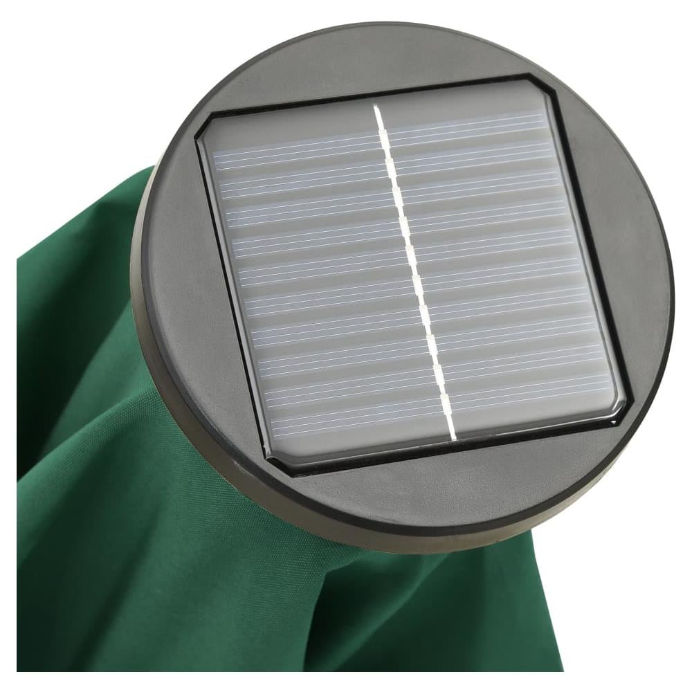 Ombrellone con LED Verde 200x211 cm in Alluminio - Foto 2