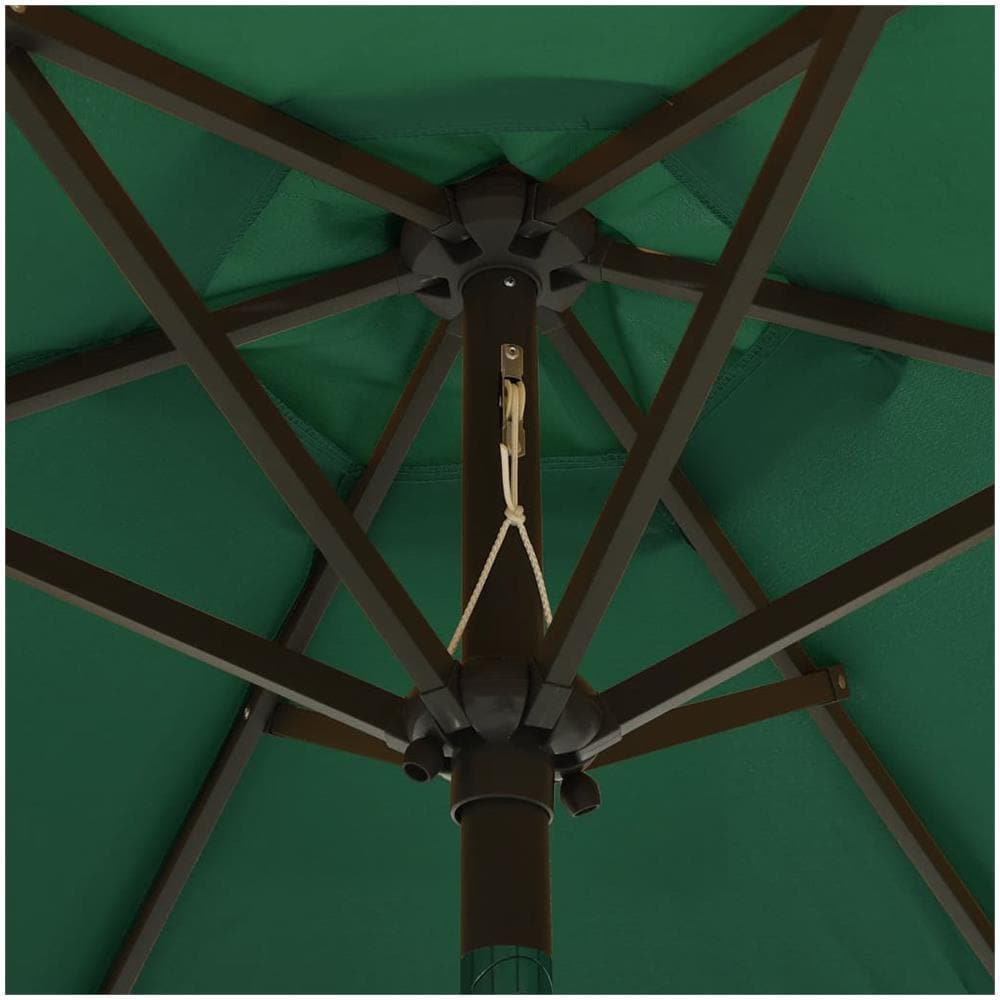 Ombrellone con LED Verde 200x211 cm in Alluminio - Foto 3