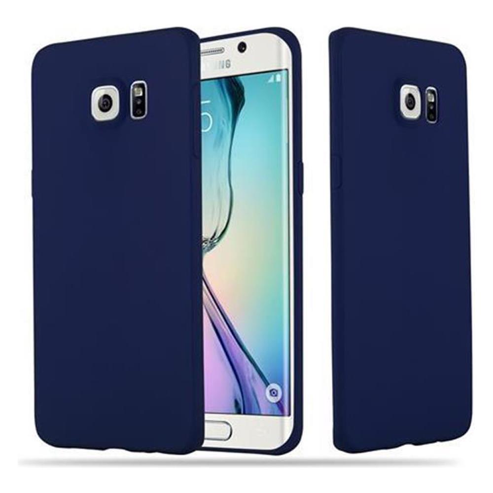Custodia Compatibile Con Samsung Galaxy S6 Edge In Candy Blu Scuro - Coperchio Protettivo In Silicone Tpu Flessibile - Foto 1