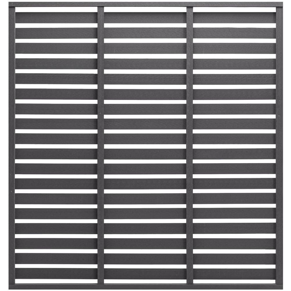 Pannello di Recinzione in WPC 180x180 cm Grigio - Foto 1