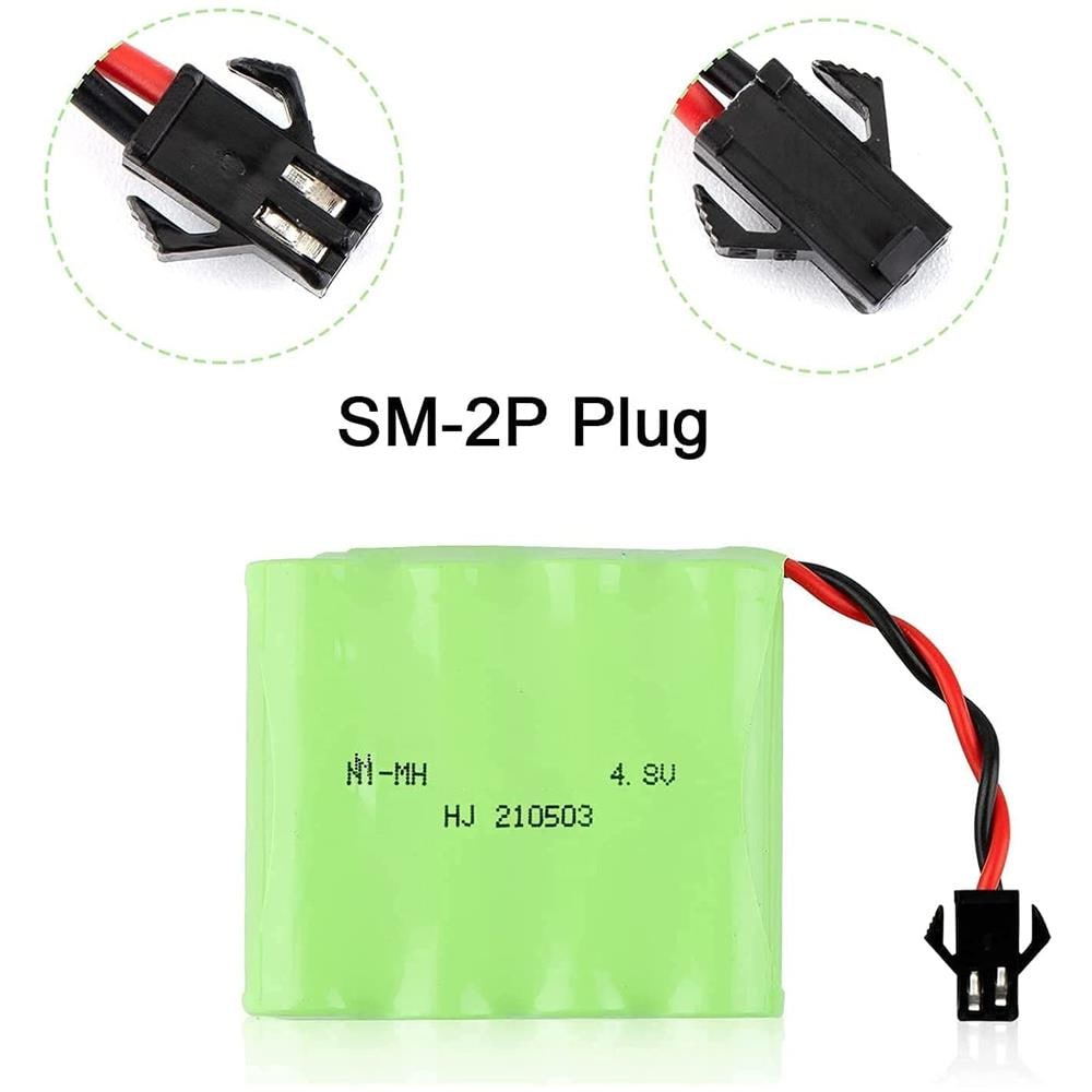 1 Pezzo Batteria Ricaricabile 4.8v Ni-mh 1200mah Per Controllo Remoto Auto - Foto 2