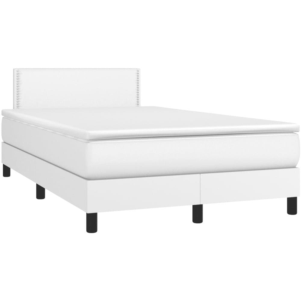 Giroletto Molle Con Materasso E Led Bianco 120x200cm Similpelle - Foto 3