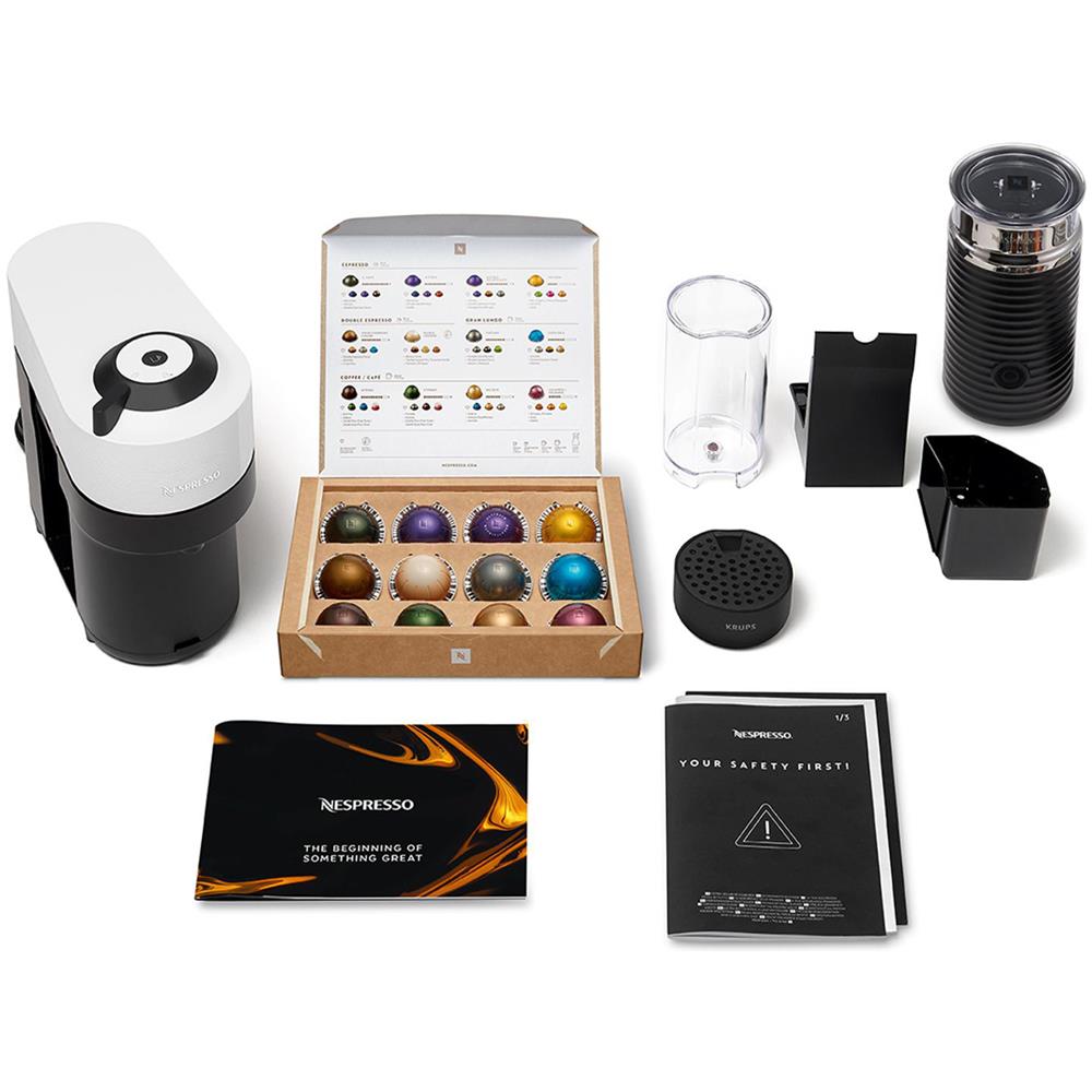 Macchina da Caffè Espresso Semi automatica Nespresso Serbatoio 0.56 Lt. Potenza 1500 Watt Colore Nero /Bianco - Foto 7