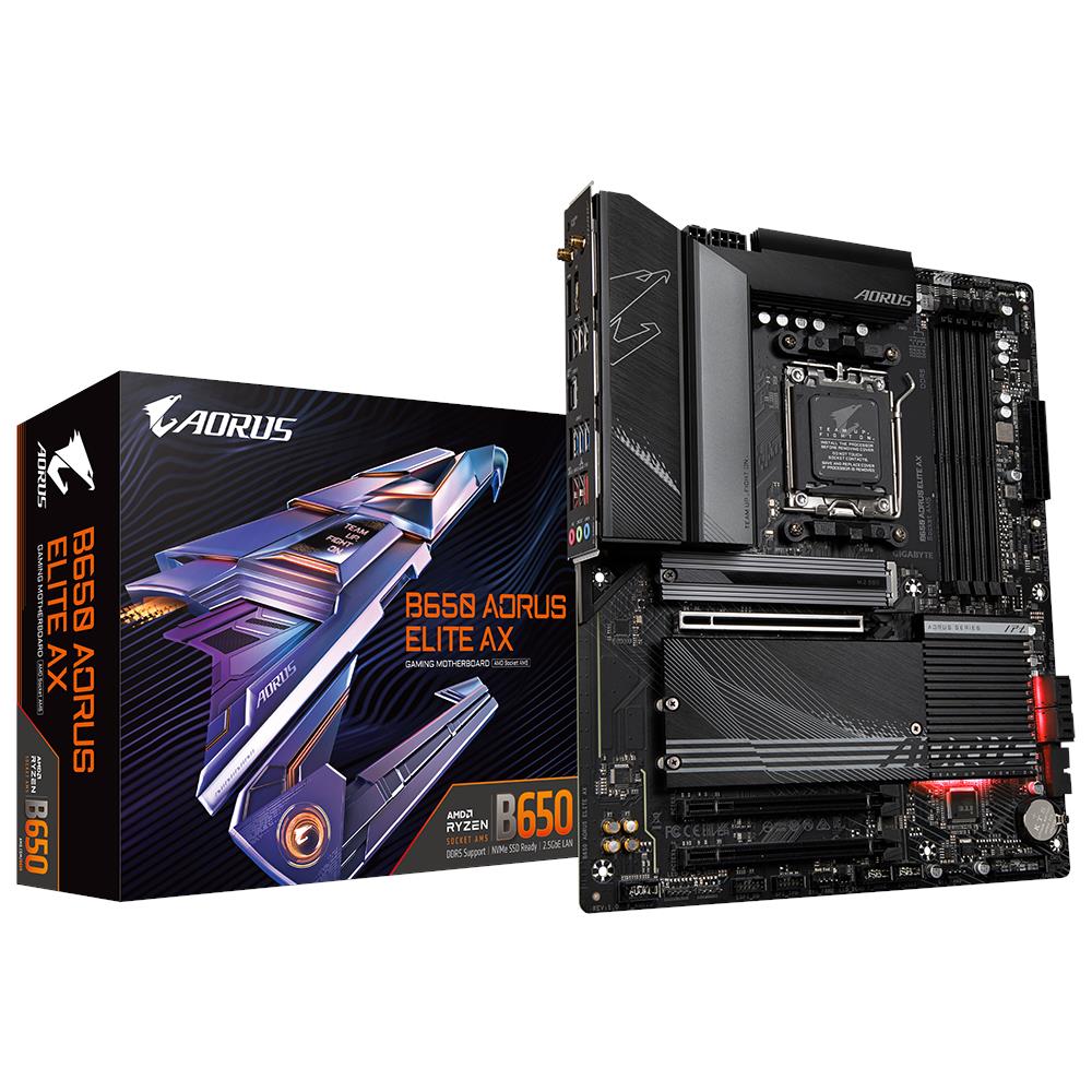 Scheda Madre B650 AORUS ELITE AX 1.0 Socket AM5 Chipset AMD B650 ATX - Foto 1