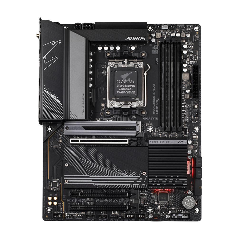 Scheda Madre B650 AORUS ELITE AX 1.0 Socket AM5 Chipset AMD B650 ATX - Foto 2