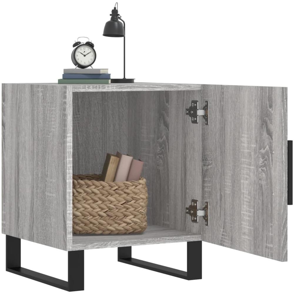 Comodini 2 Pz Grigio Sonoma 40x40x50 Cm In Legno Multistrato - Foto 3