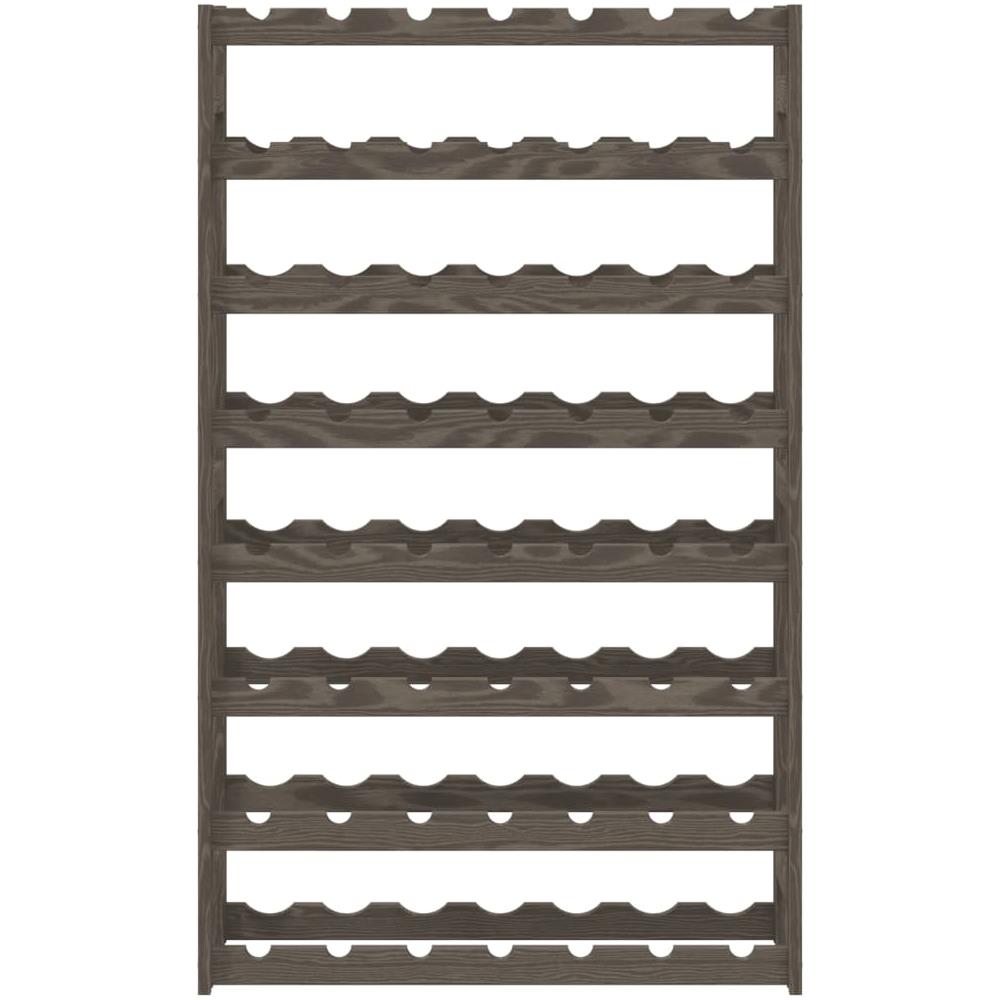 Portabottiglie Per 56 Bottiglie Grigio Legno Massello Di Pino - Foto 3