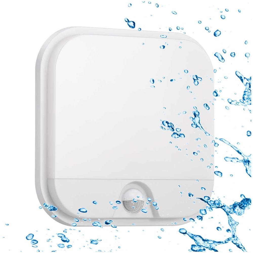 Plafoniera Led 20w Sensore Di Movimento, Impermeabile Per Esterno Ip65, Luce Naturale 4000k, 1900lumen, Applique Quadrata Da Parete - Foto 1