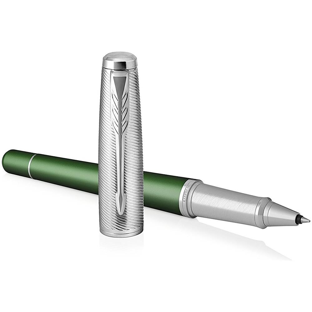 Penna a Sfera Colore Verde e Argento - Foto 1