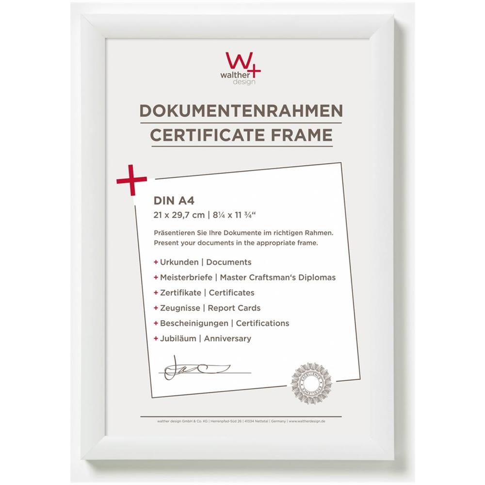 Design Cornice in plastica, Bianco, 21 x 29,7 cm (DIN A4)  - Foto 1