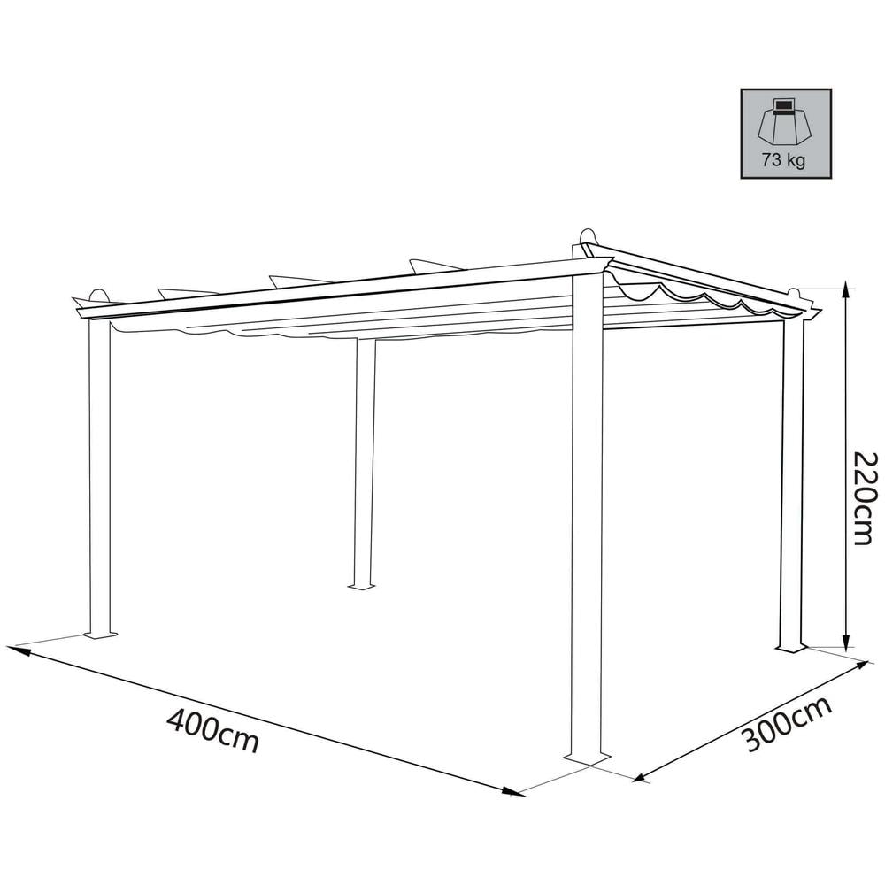 Aron - Gazebo Da Giardino 3 X 4 M - Foto 4