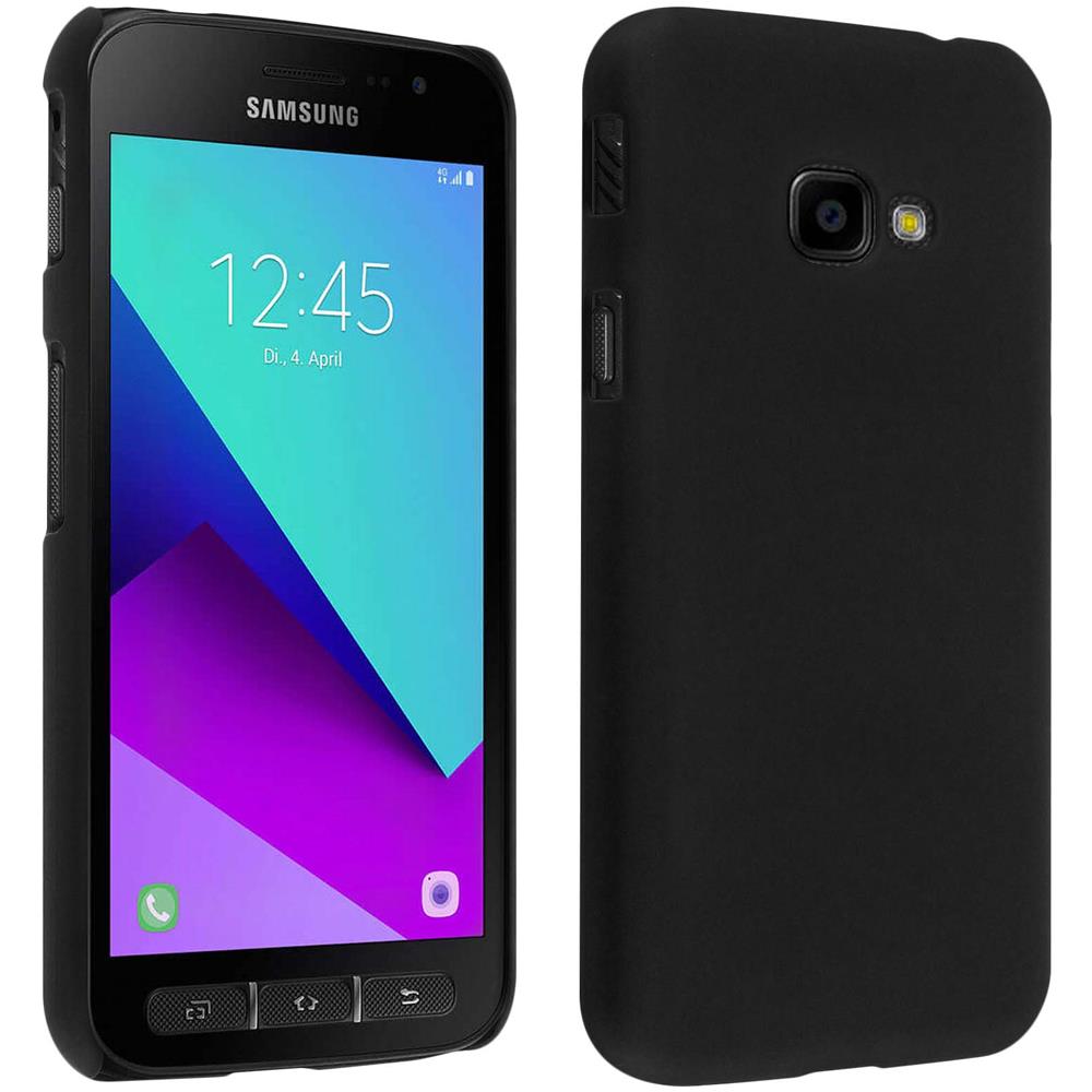 Cover Protettiva Rigida Per Samsung Galaxy Xcover 4 / 4s Effetto Opaco Nero - Foto 1