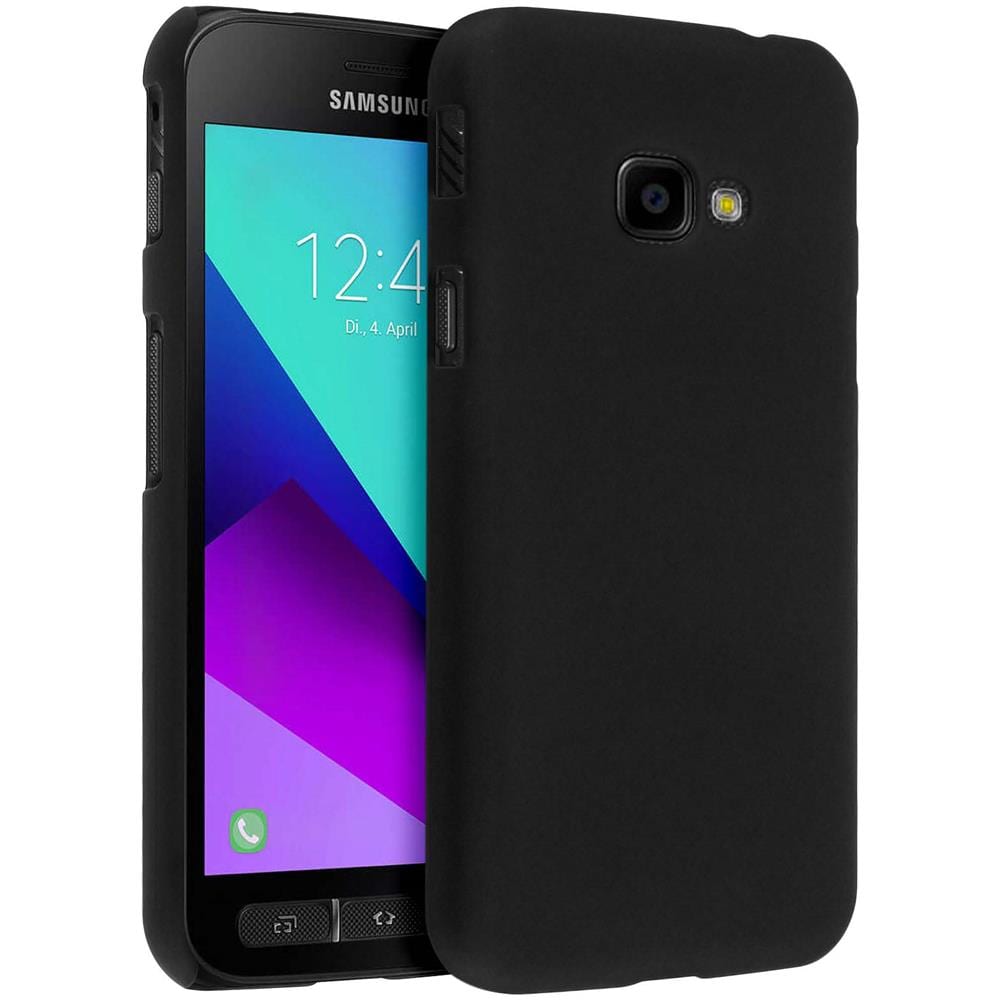 Cover Protettiva Rigida Per Samsung Galaxy Xcover 4 / 4s Effetto Opaco Nero - Foto 2