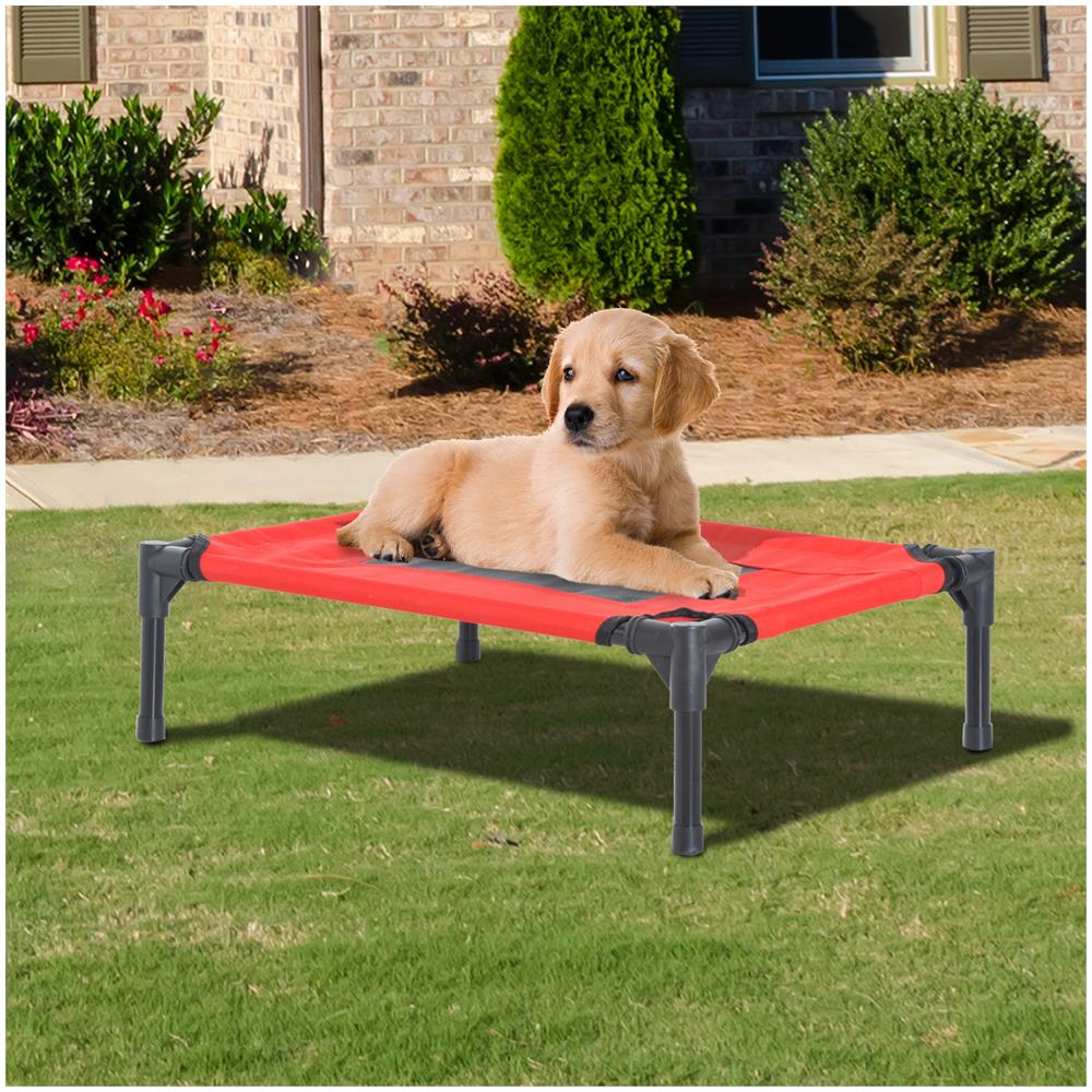 Cuccia Estiva Brandina Per Cani Fino A 11kg Da Esterno E Da Interno Rossa - Foto 2