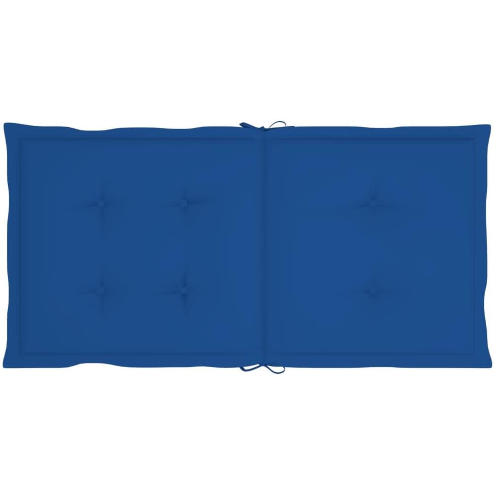 Cuscini Per Sedie Da Giardino 6 Pz Blu Reale 100x50x4 Cm - Foto 2