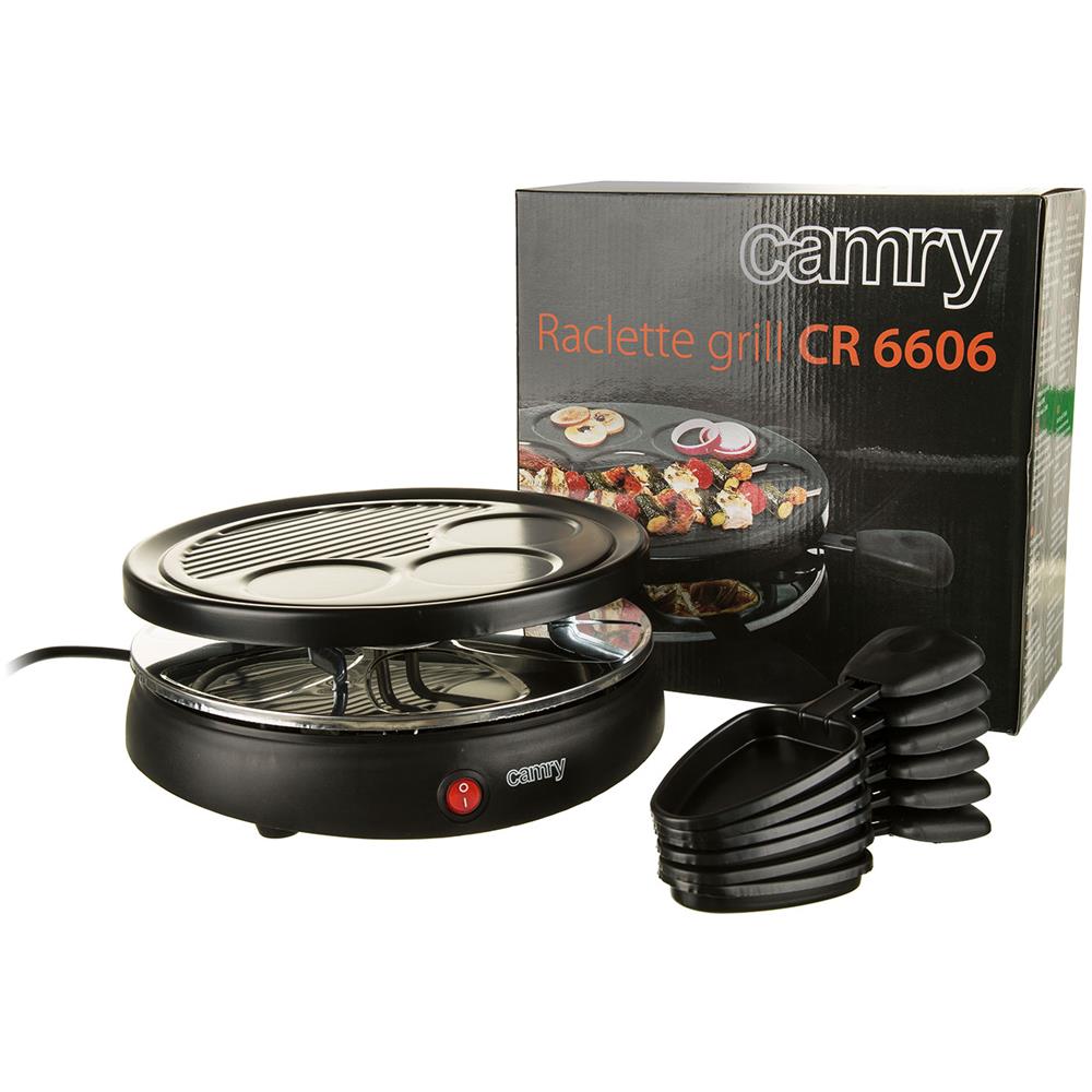 Grill Con 6 Tegami Da Raclette Con Piastra Grill Removibile 1200w Cr 6606 - Foto 10