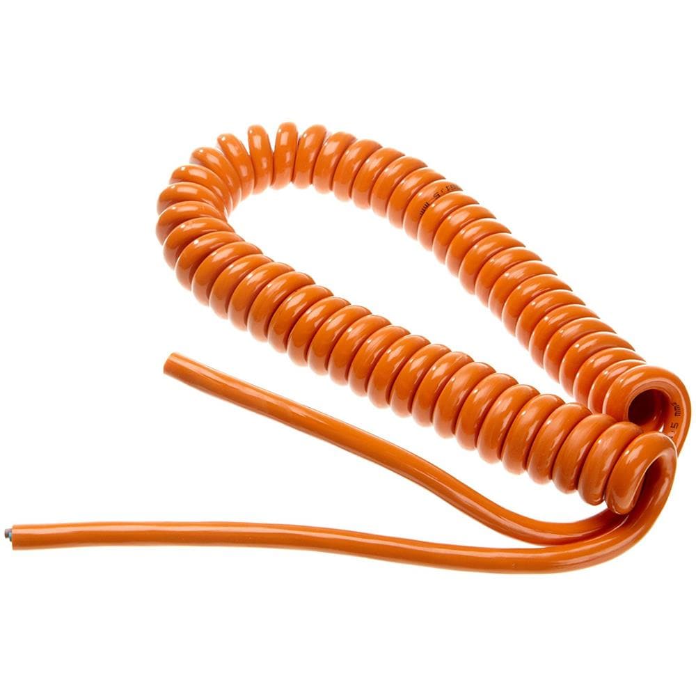 Bachmann Spiralleitung Orange – PUR H07BQ-F 3G1,5 Mm², 2500 Mm Arbeitslänge, UV- Und Wetterbeständig