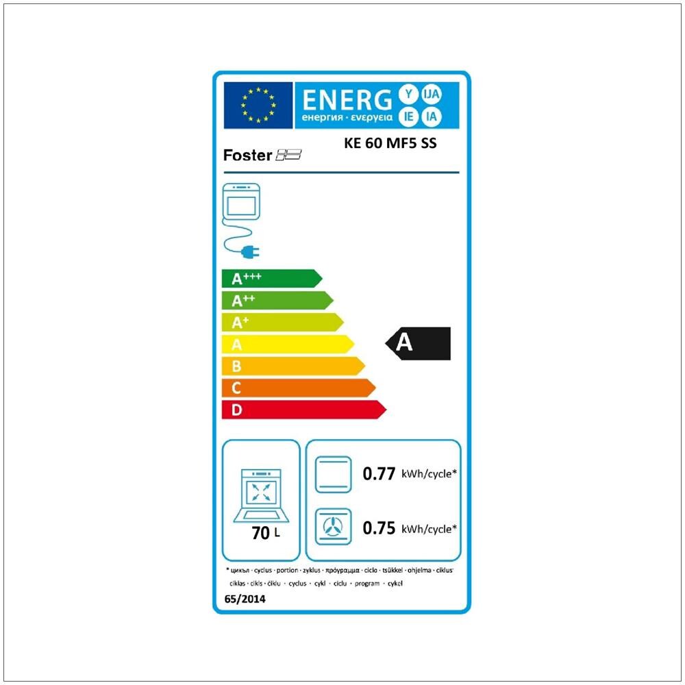 Forno Elettrico da Incasso 7141044 Capacità 70 L Multifunzione Colore Nero, Acciaio inossidabile - Foto 2