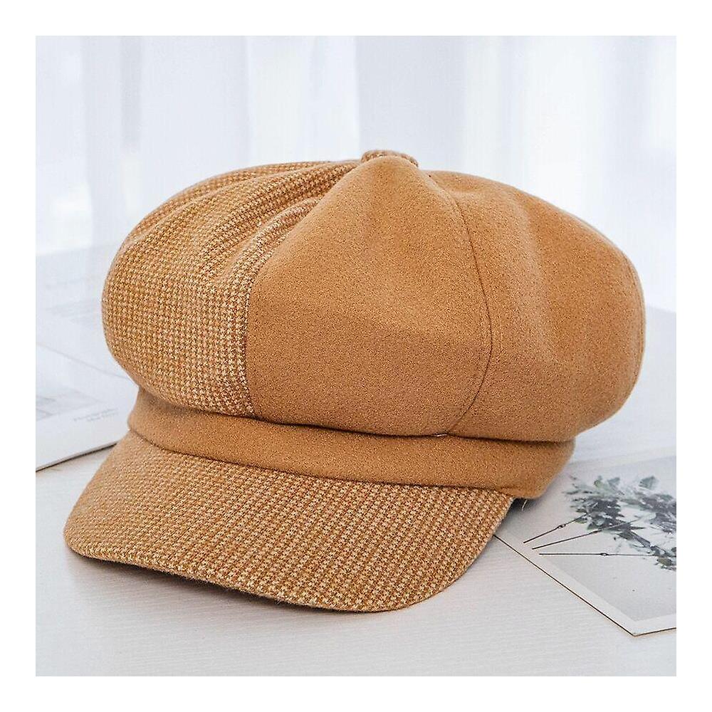 HTN - Berretti Di Lana Cappellino Ottagonale - Cappelli Caldi Spessi  Femminili (cammello) - ePRICE