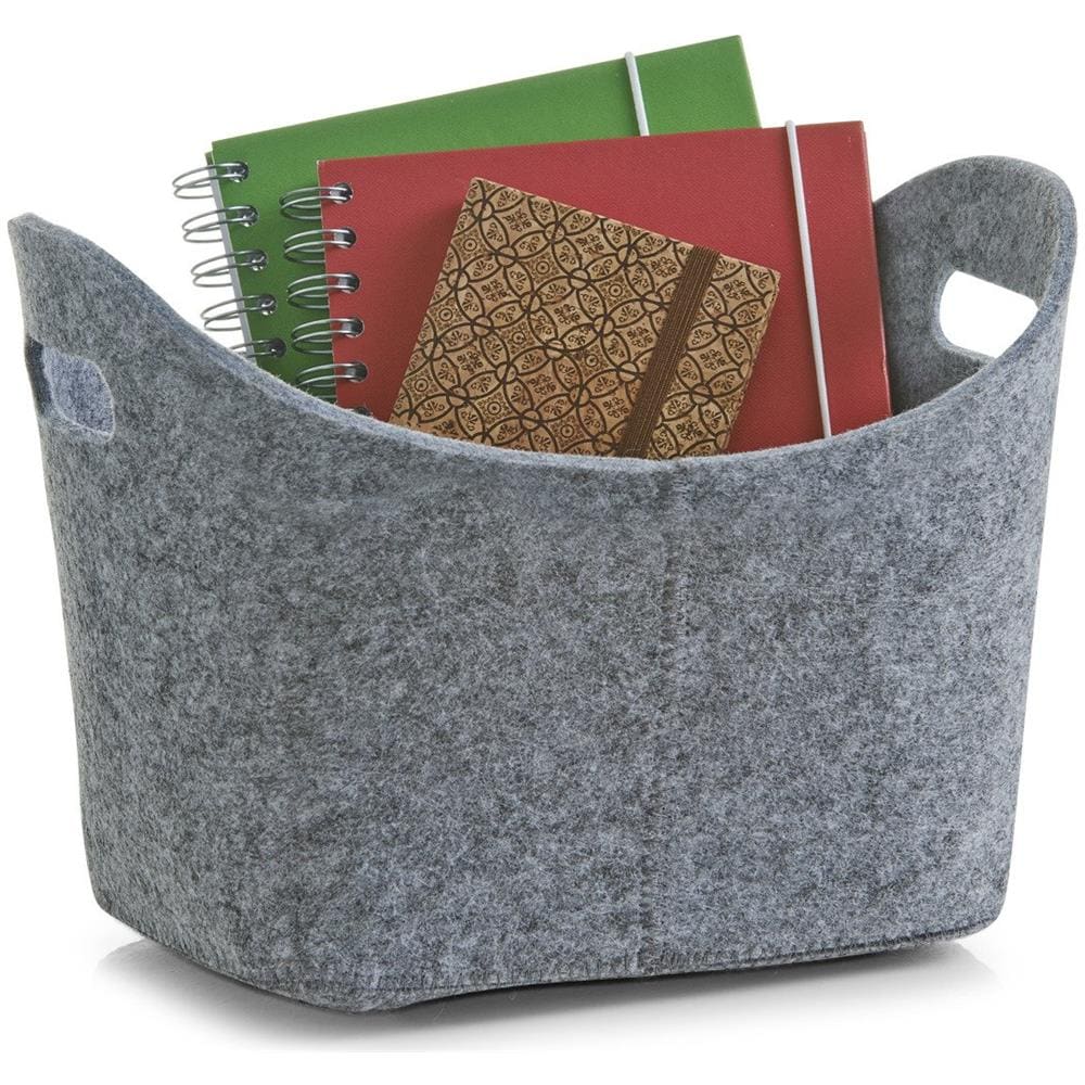 Cestino Portaoggetti Ovale, Feltro - Contenitore 12 L, Zeller - Foto 2