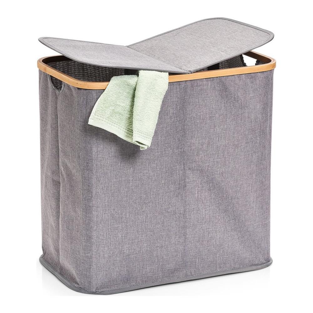 Cesto Portabiancheria In Tela, Grande Contenitore Per Biancheria Intima, Portabiancheria Funzionale. - Foto 2