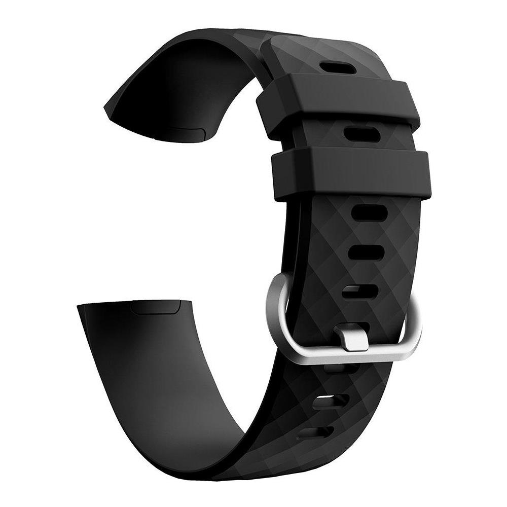 Bracciale Fitbit Charge 3/4 In Silicone (s) Black - Foto 1