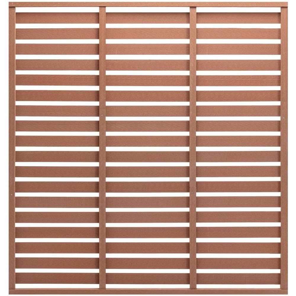 Pannello di Recinzione in WPC 180x180 cm Marrone - Foto 1