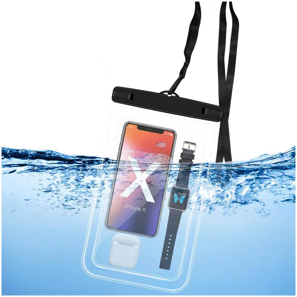 Grande Custodia Per Telefono Impermeabile Ipx8 Confezione Da 2 Black - Foto 2