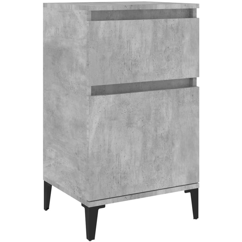Comodino Grigio Cemento 40x35x70 Cm - Foto 2
