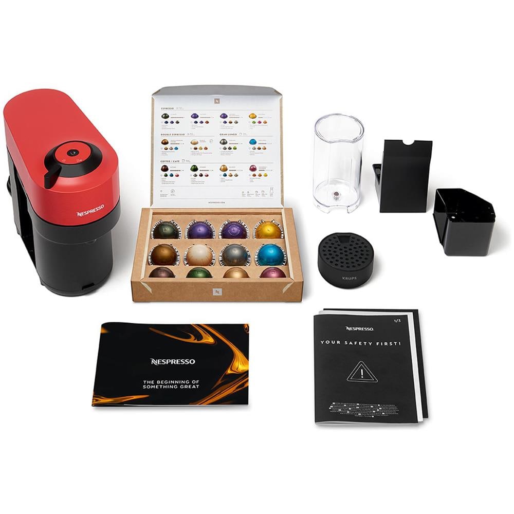 Macchina da Caffè Espresso Semi automatica Nespresso Serbatoio 0.56 Lt. Potenza 1500 Watt Colore Nero /Rosso - Foto 8