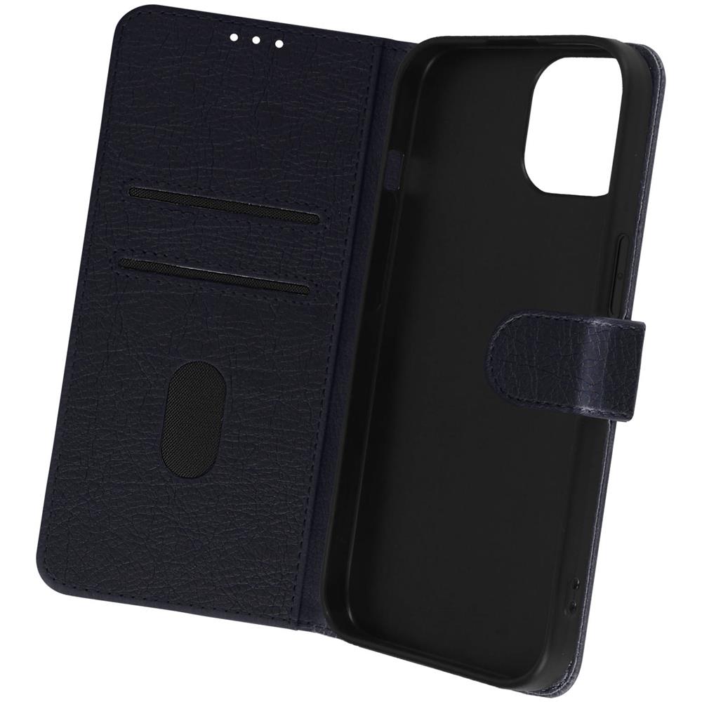 Custodia Per Iphone 15 Plus Copertina Portacarte Funzione Supporto Blu - Foto 2