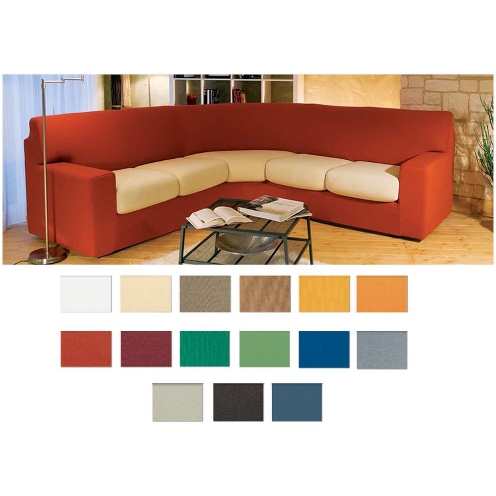 Copridivano Angolare Genius Suit Mini In Tinta Unita Mini Blu 1002 - Foto 3