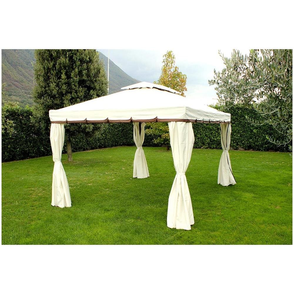 Gazebo 3 X 4 In Alluminio Robusto Con Telo Impermeabile E Zanzariere Laterali Per Esterno E Giardino - Foto 1
