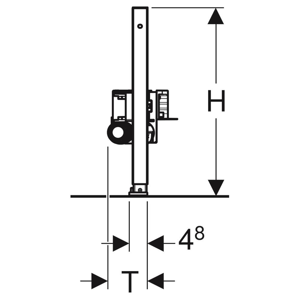 Sifone Doccia A Parete Per Ristrutturazione, 50cm, Duofix, Car - Blu - Foto 2