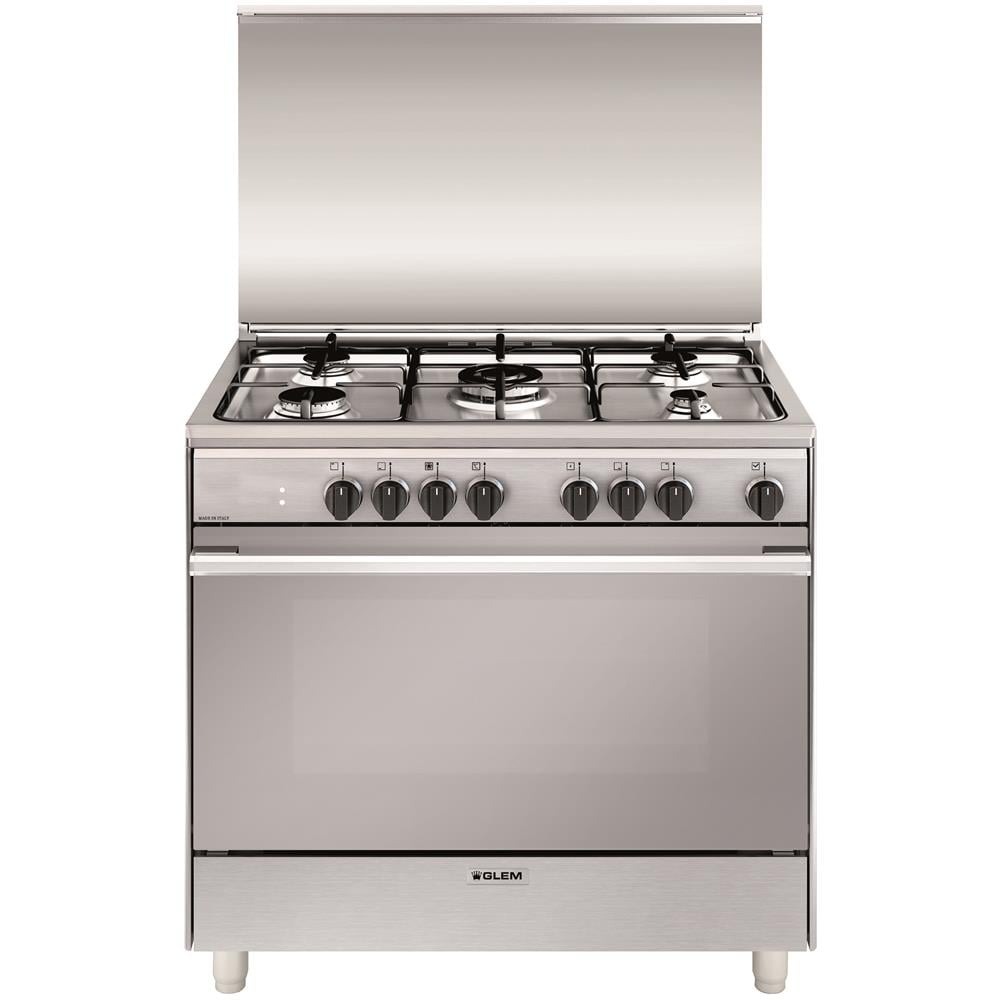 Cucina Elettrica UN965MI 5 Fuochi a Gas Forno Elettrico Multifunzione Termoventilato Classe A Dimensioni 90 x 60 cm Colore Inox Serie Unica - Foto 1