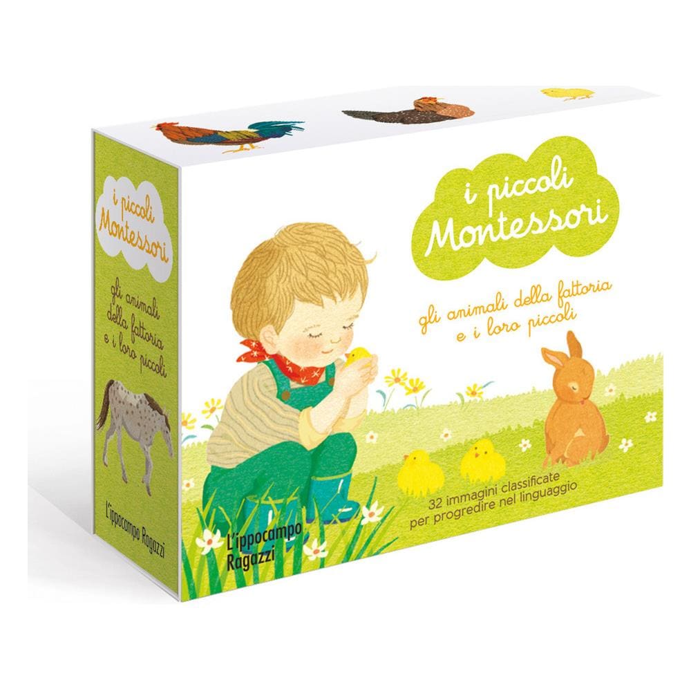 Adeline Charneau - Gli Animali Della Fattoria E I Loro Piccoli. I Piccoli Montessori. Ediz. A Colori. Con 32 Carte - Foto 1