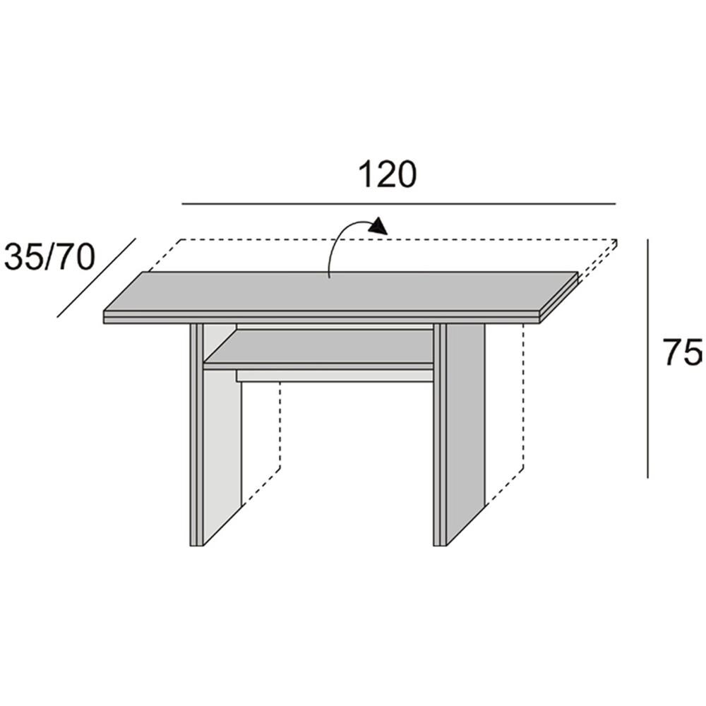 EL530, Tavolo allungabile, Rettangolare, Bianco, PVC, Bianco, Legno - Foto 7