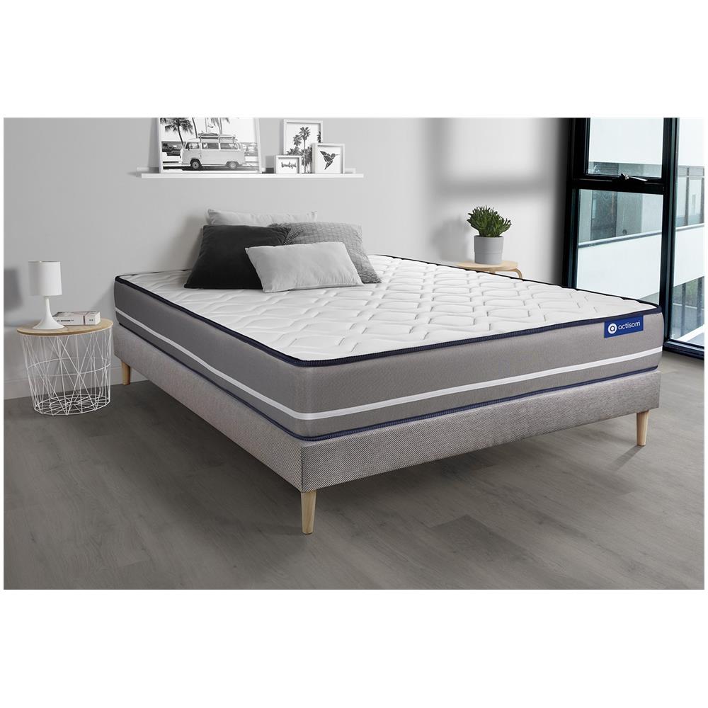 Kit Rete E Materasso Matrimoniale Actilatex Pur 180x210cm - Spessore : 20cm - Lattice E Memory Foam - Rigido - Foto 1