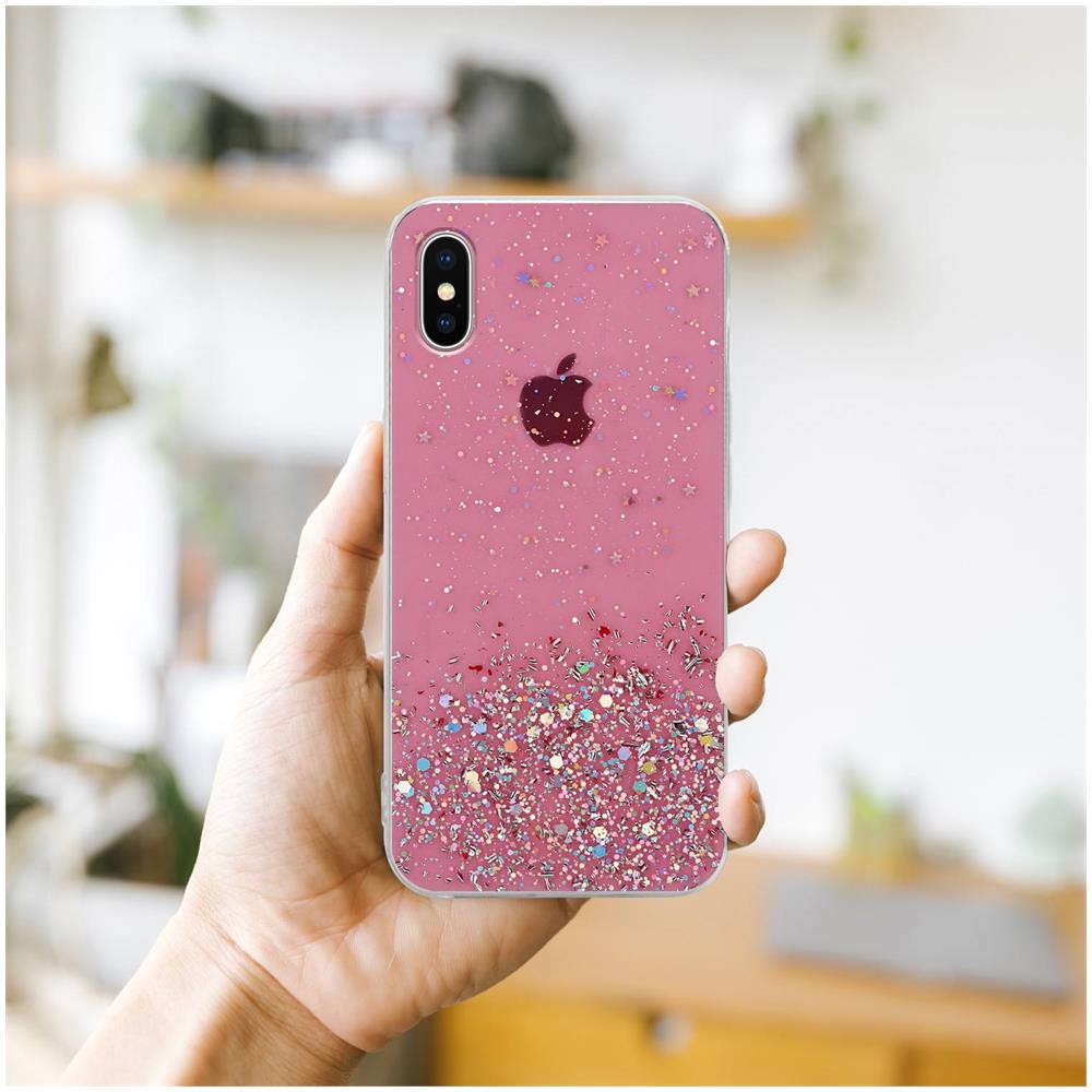 Cadorabo Custodia Compatibile Con Apple Iphone Xs Max In Rosa Con Glitter - Coperchio Protettivo In Silicone Tpu Flessibile Con Glitter Scintillanti - Foto 8