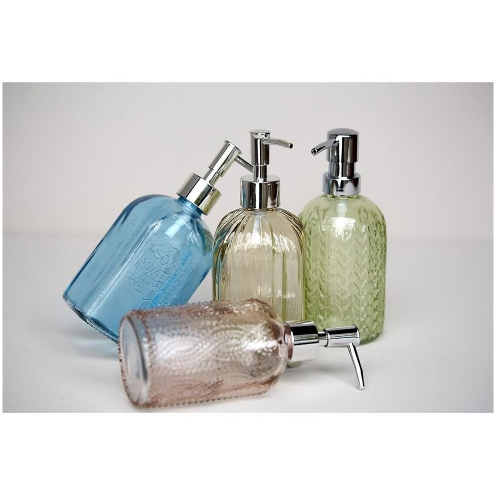 Dispenser Di Sapone Vetro, Verde, - Foto 3