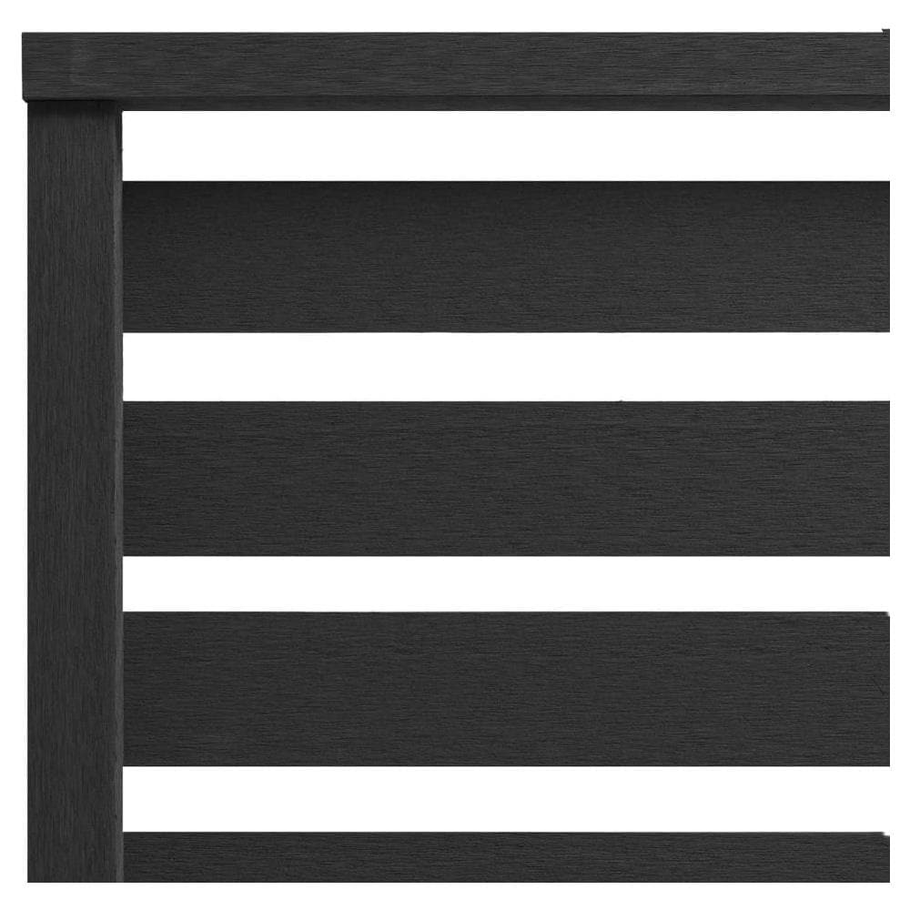 Pannello di Recinzione in WPC 180x180 cm Nero - Foto 3