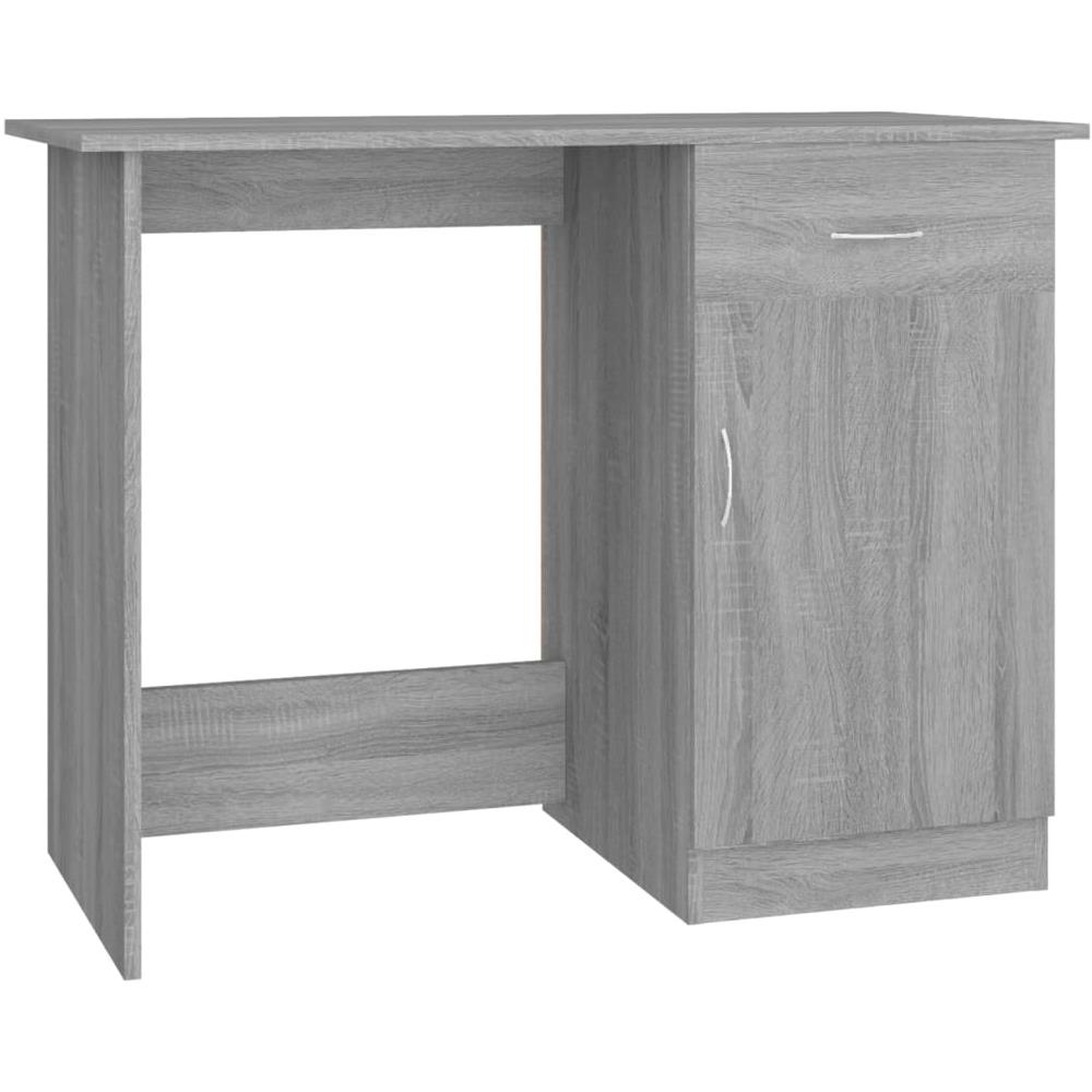 Scrivania Grigio Sonoma 100x50x76 Cm In Legno Multistrato - Foto 2