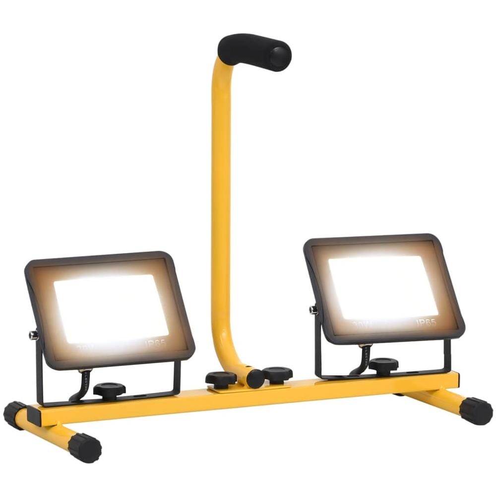 Faretto A Led Con Maniglia 2x30 W Bianco Caldo - Foto 1