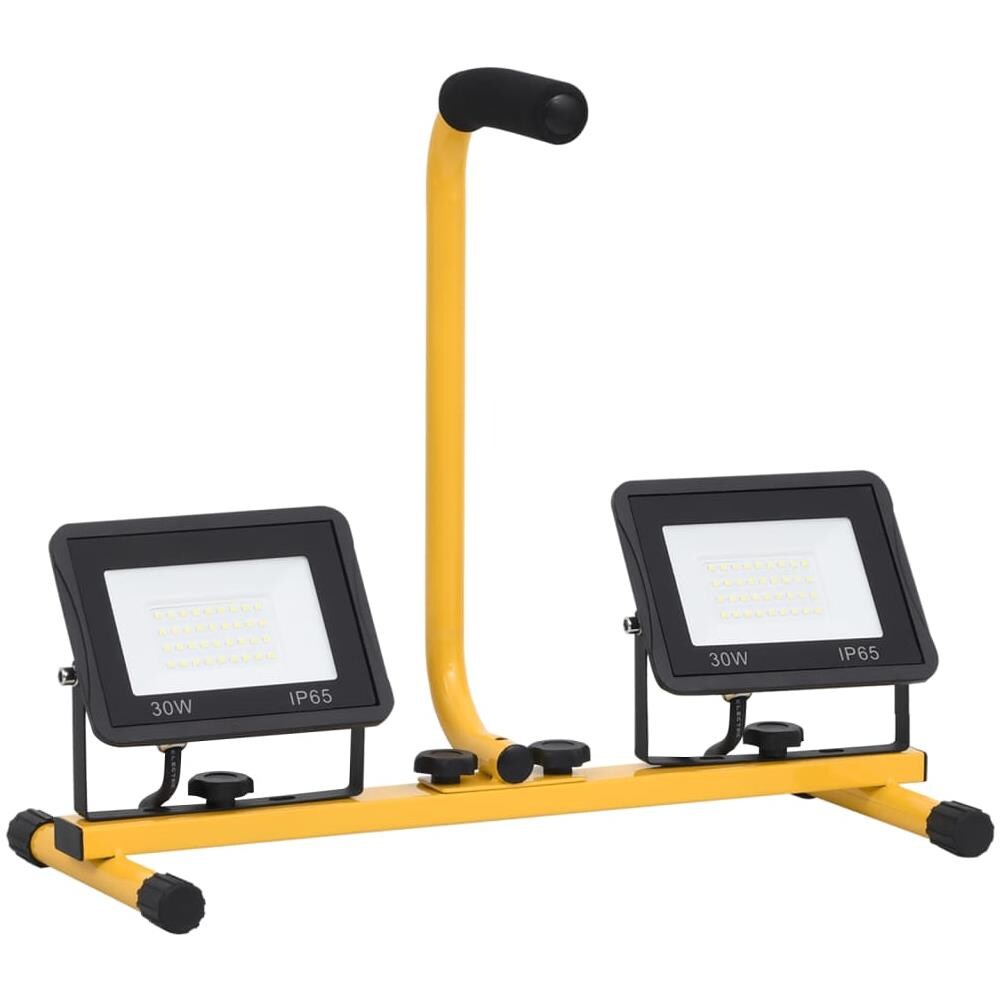 Faretto A Led Con Maniglia 2x30 W Bianco Caldo - Foto 3