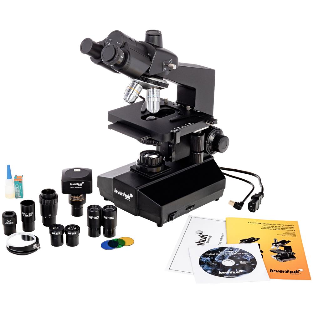 Microscopio Trinoculare Digitale Levenhuk D870t 8m - Foto 2